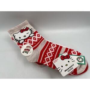 Hello Kitty 2025 Christmas Socks Womens 5 Pairs Size 4-10 NEW
